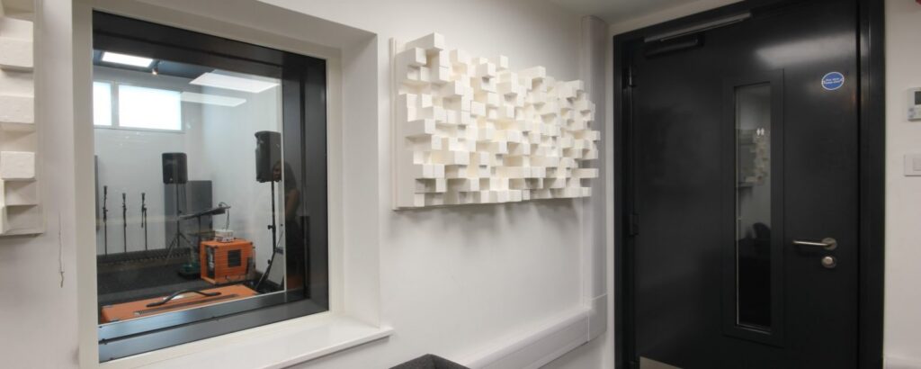 Black acoustics door