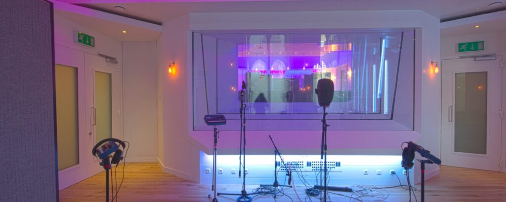 Studio with lighting